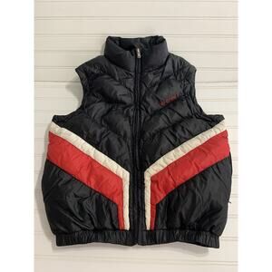 Eckored Puffer Vest M 1972 Vintage red, white, black Down‎ And Feathers